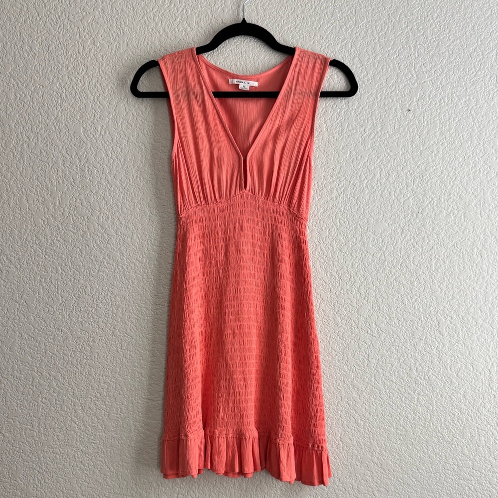 Coral Sleeveless Dress